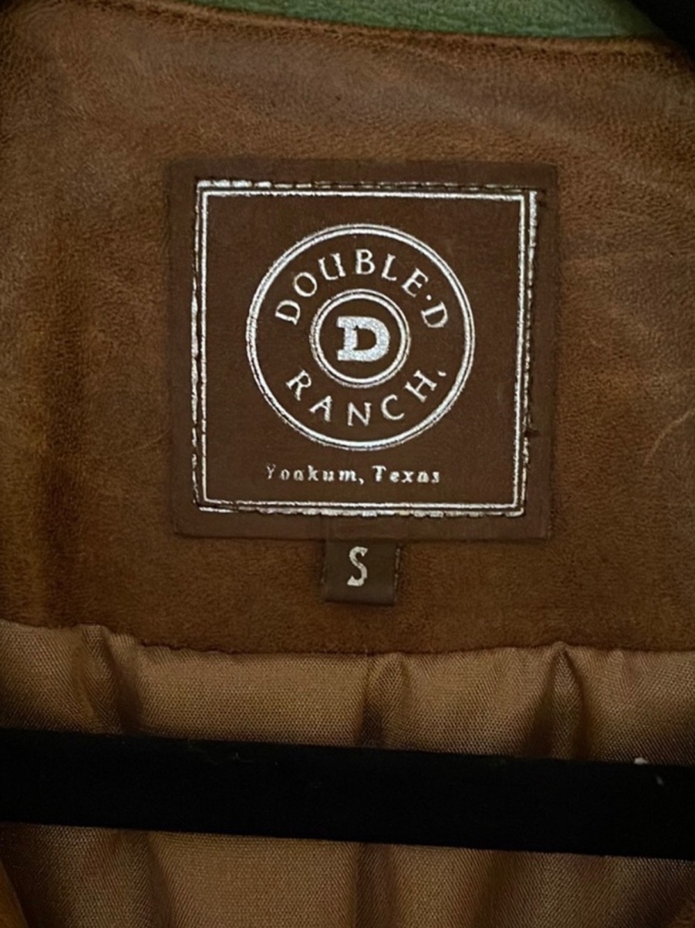 Double D Ranch leather fringe studded cowgirl jacket festival boho S RTL $1295 - Picture 5 of 8